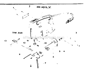 Unit Parts Diagram and Parts List for 31517215  Craftsman Jig Saw