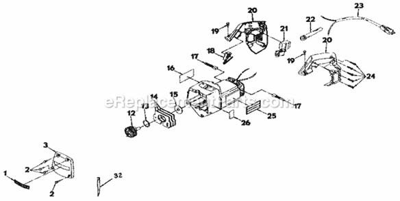 Auto-Scroller Saw Diagram and Parts List for 31517290  Craftsman Scroll Saw