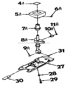 Old Saw Bar Kit Diagram and Parts List for 31517290  Craftsman Scroll Saw