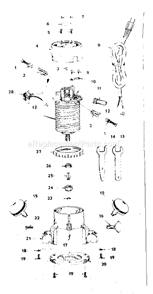Unit Parts Diagram and Parts List for 31517350  Craftsman Router