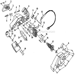 Part Location Diagram of 617834-001 Craftsman Bumper