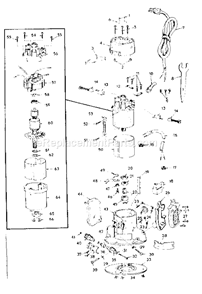 Unit Parts Diagram and Parts List for 31517371  Craftsman Router
