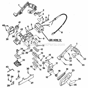 Part Location Diagram of 967039-000 Craftsman Blade