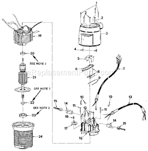 Section "A" Diagram and Parts List for 315174321  Craftsman Router