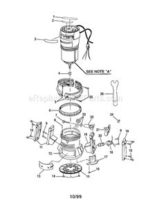 Craftsman Router Diagram and Parts List for 315175000  Craftsman Router