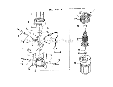 Part Location Diagram of 973739-001 Craftsman Housing