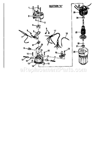 Armature And Field Assemb... Diagram and Parts List for 315175060  Craftsman Router
