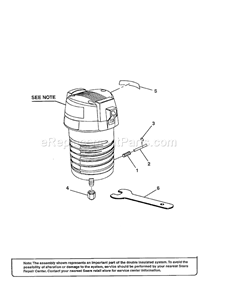 Wrench/Shaft Lock Pin Diagram and Parts List for 315175311  Craftsman Router
