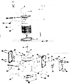 Base Assembly Diagram and Parts List for 31517560  Craftsman Router