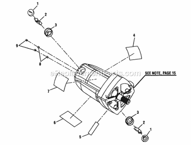 Part Location Diagram of A18003050054 Ryobi Fixed Screw (m5 X 5)