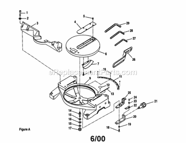 Part Location Diagram of 580118000 Ryobi Fence