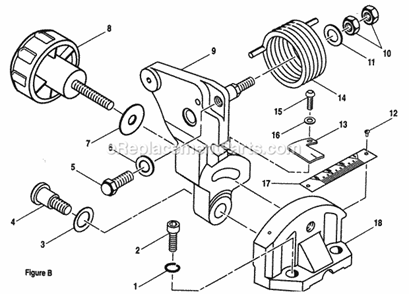 Gear Assy Diagram and Parts List for 315212180  Craftsman Miter Saw