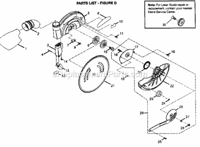 Part Location Diagram of S51100600 Craftsman Lo Guard Asm