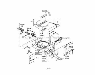 Part Location Diagram of 511D08010 Ryobi Laser Assembly