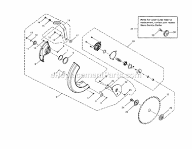 Part Location Diagram of A35030616105 Ryobi Washer Flat