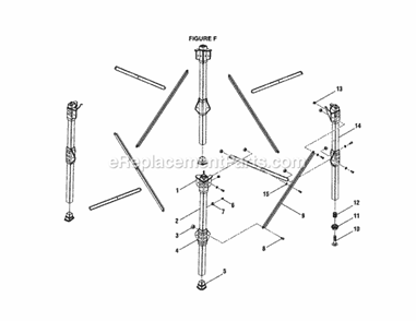 Part Location Diagram of 0121010213 Ryobi Leg End Plug