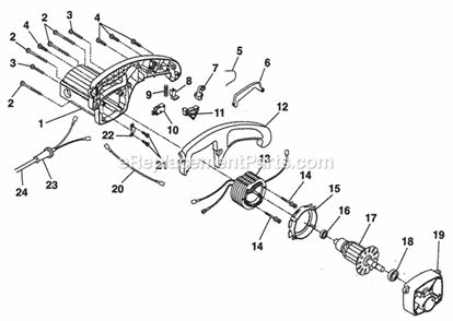 Page E Diagram and Parts List for 315212400  Craftsman Miter Saw