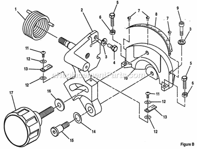Gear Assy Diagram and Parts List for 315212500  Craftsman Miter Saw