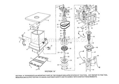 Part Location Diagram of 989001-001 Craftsman Clamp