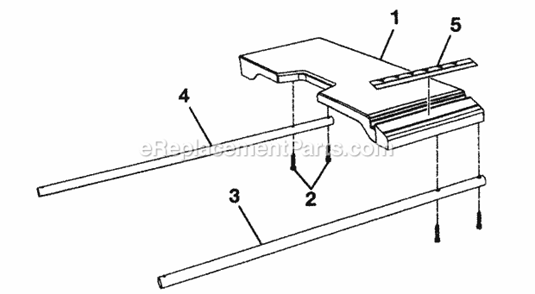 Part Location Diagram of 0121010909 Ryobi Front Rod, Right Sliding Table