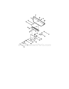 Blade Guard Diagram and Parts List for 315218061  Craftsman Table Saw