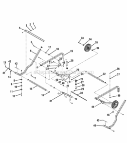 Stand Diagram and Parts List for 315218291  Craftsman Table Saw