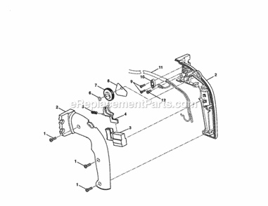 Part Location Diagram of 971665-001 Craftsman Switch Trigger