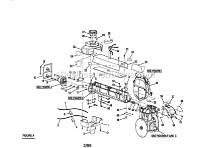 Craftsman Radial Arm Saw Diagram and Parts List for 315220380  Craftsman Chop Saw