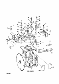 Figure F Diagram and Parts List for 315220380  Craftsman Chop Saw