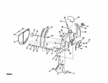 Anti Kickback Bracket Diagram and Parts List for 315220381  Craftsman Chop Saw