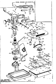 Unit Parts Diagram and Parts List for 31522411  Craftsman Sander Polisher