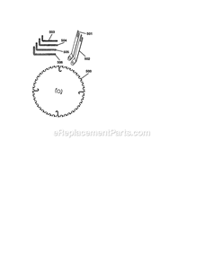 Page E Diagram and Parts List for 315228110  Craftsman Table Saw