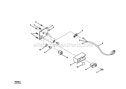 Page E Diagram and Parts List for 315228310  Craftsman Table Saw