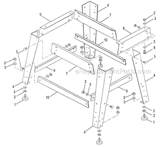 Part Location Diagram of 979995-002 Craftsman Leg