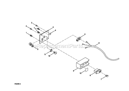 Page E Diagram and Parts List for 315228410  Craftsman Table Saw