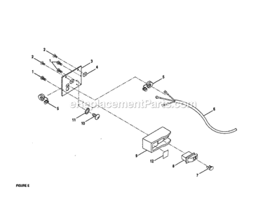 Switch Housing Diagram and Parts List for 315228490  Craftsman Table Saw
