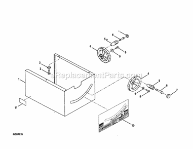 Base Diagram and Parts List for 315228490  Craftsman Table Saw