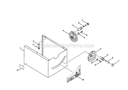 Figure G Diagram and Parts List for 315228510  Craftsman Table Saw