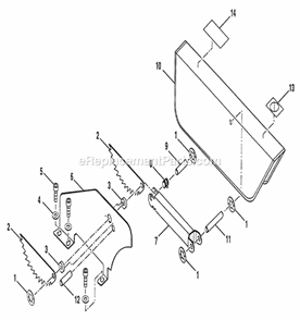 Page D Diagram and Parts List for 315228590  Craftsman Table Saw