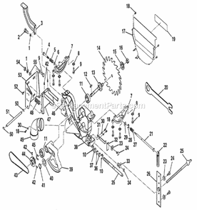 Page I Diagram and Parts List for 315228590  Craftsman Table Saw