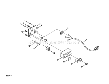 Housing Switch Diagram and Parts List for 315228930  Craftsman Table Saw