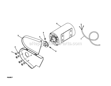 Motor Diagram and Parts List for 315228930  Craftsman Table Saw