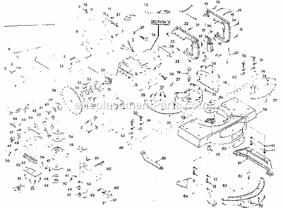 Unit Parts Diagram and Parts List for 31523730  Craftsman Miter Saw