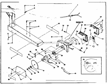 Part Location Diagram of 989963-001 Craftsman Warning Plate