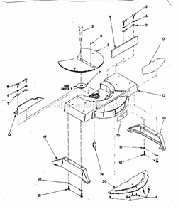 Table Assembly Diagram and Parts List for 31523743  Craftsman Chop Saw