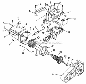 Page E Diagram and Parts List for 315243150  Craftsman Miter Saw