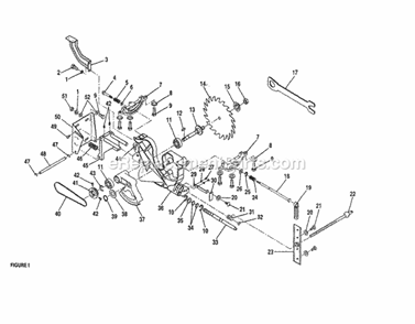 Blade Diagram and Parts List for 315248200  Craftsman Table Saw