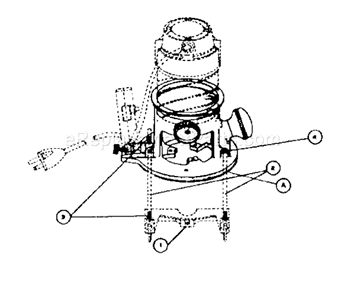 Unit Parts Diagram and Parts List for 31525058  Craftsman Router