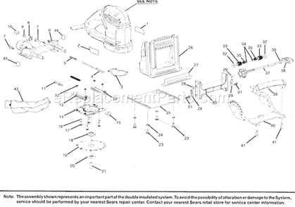Page A Diagram and Parts List for 315264000  Craftsman Planer Jointer