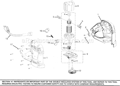 Page B Diagram and Parts List for 315264000  Craftsman Planer Jointer